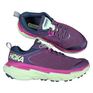 HOKA ONE Challenger ATR 6 Womens 7.5B Grape Wine Butterfly Trail Running Sneaker